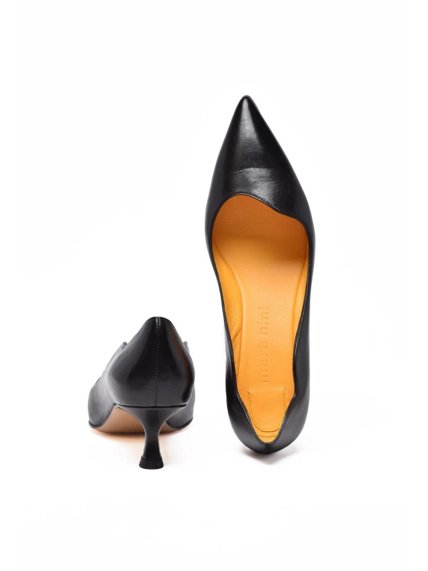 Mara Bini Black Leather Pumps