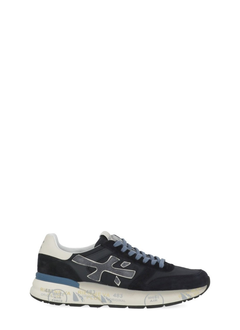 Premiata Blue Mick 7716 Suede-Blend Sneakers