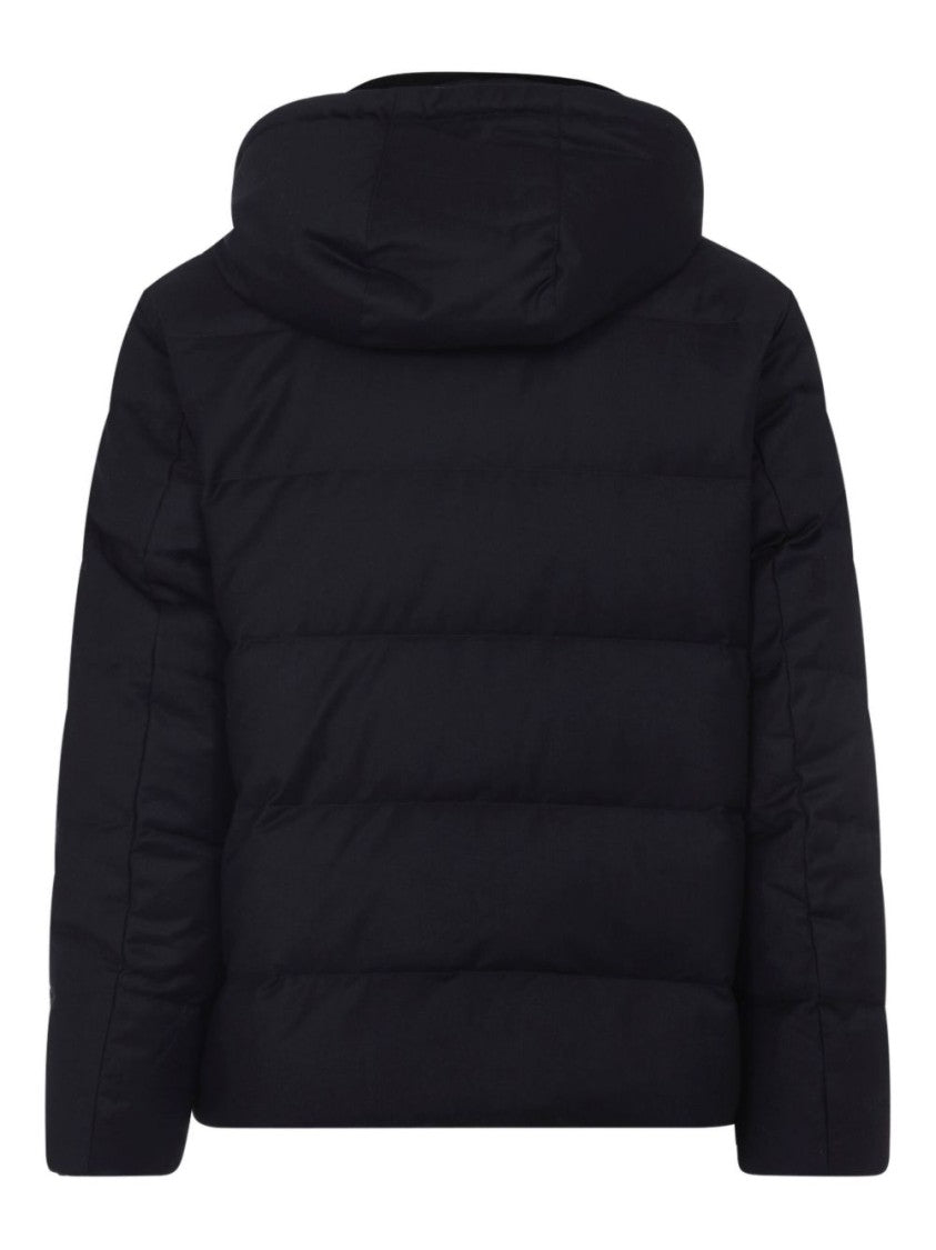 Yves Salomon Hooded Down Jacket With Mink Trim