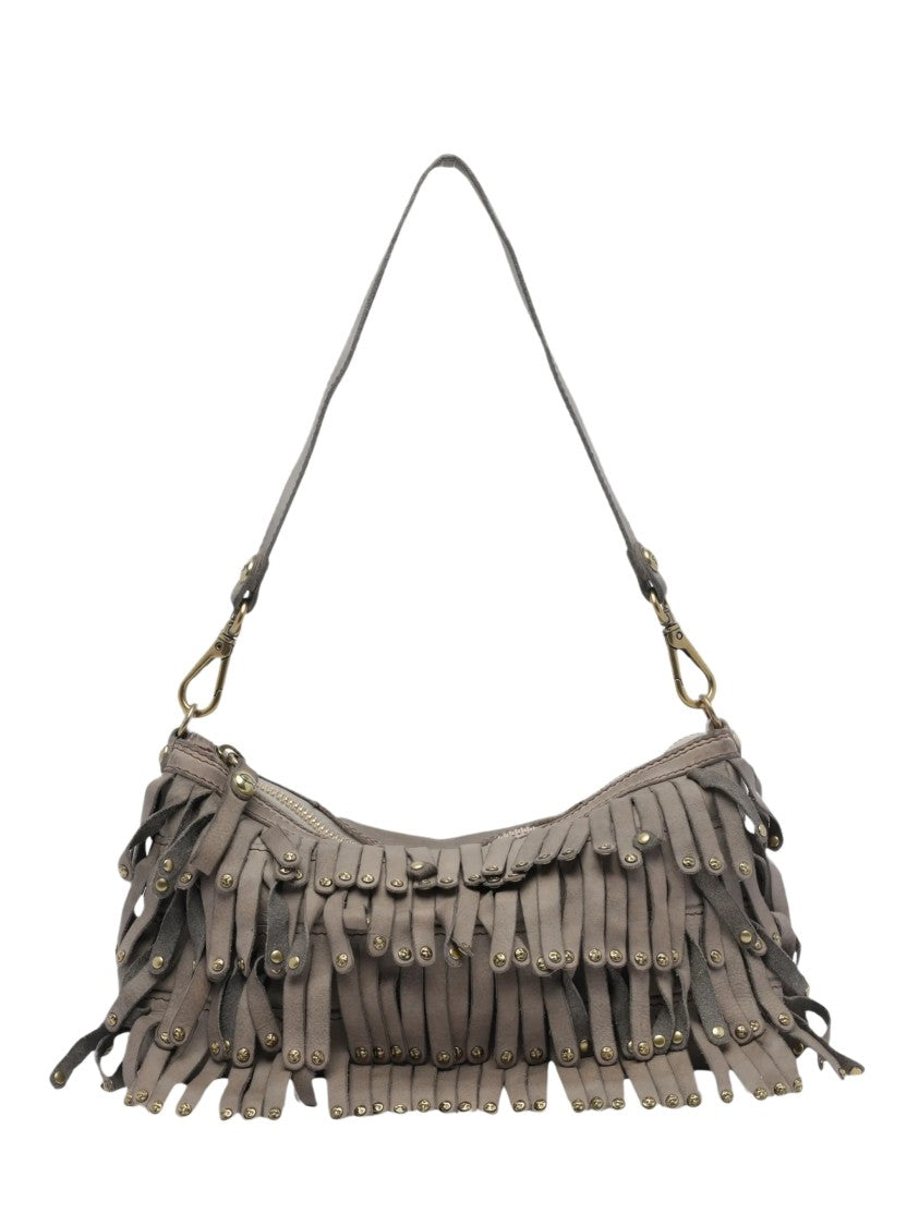 Campomaggi Natalia Layered Fringe Leather Shoulder Bag