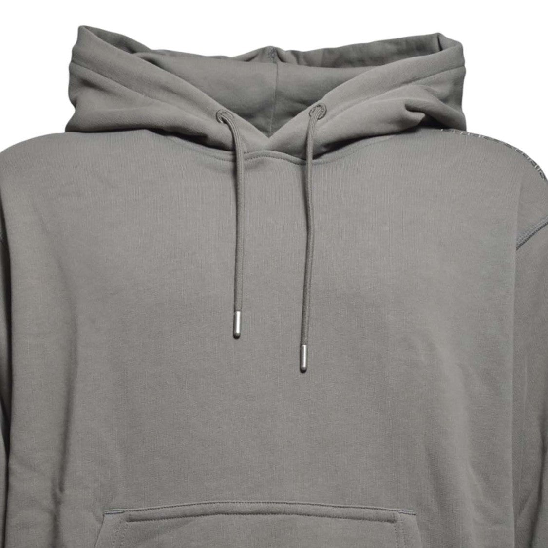 Études Hooded Grey Cotton Pullover
