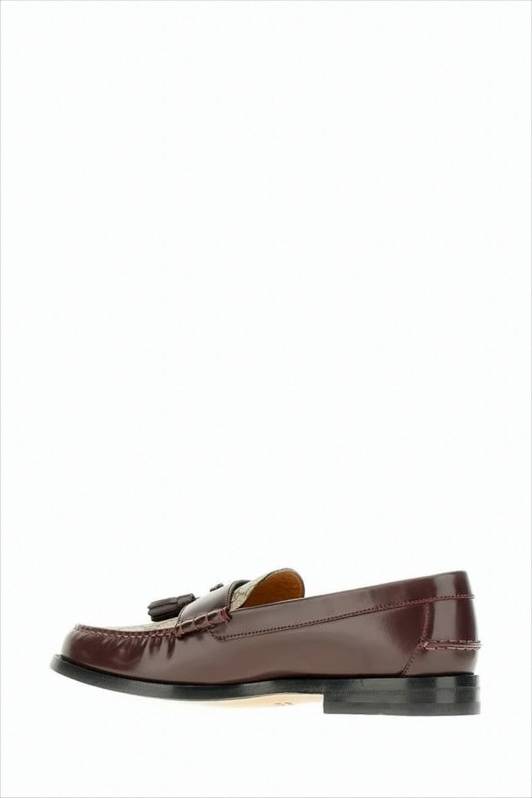 Gucci Polished Deep Brown Leather Loafers