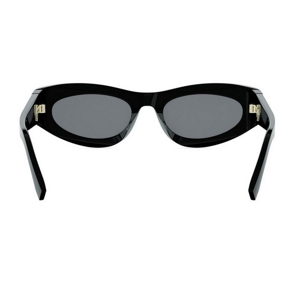 Fendi Ff Diamonds Thick Oval Sunglasses