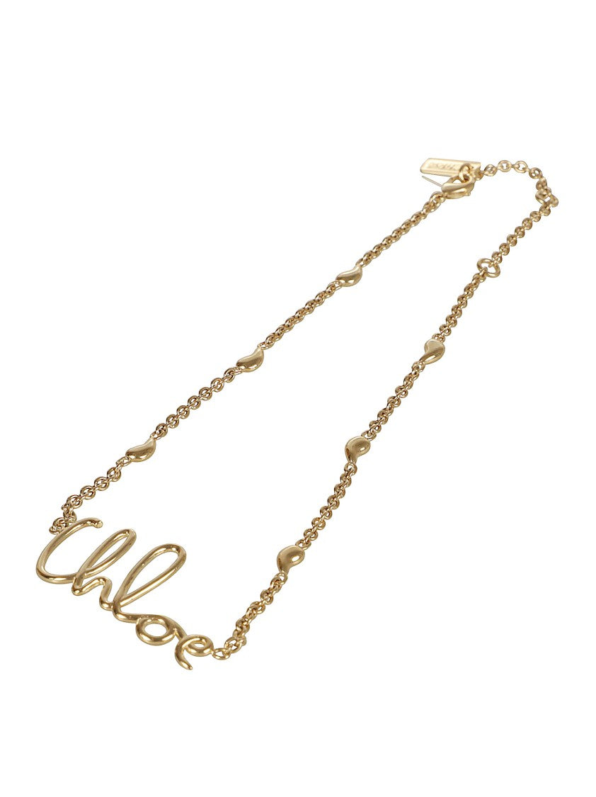 Chloé Iconic Vintage Gold Brass Necklace