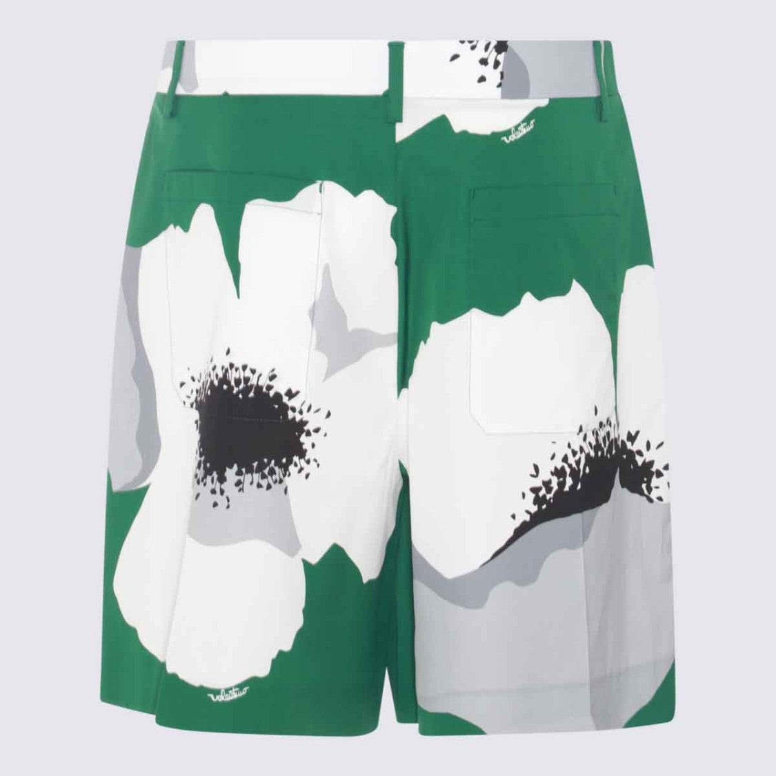 Valentino Tailored Floral Print Shorts With Structured Silhouette