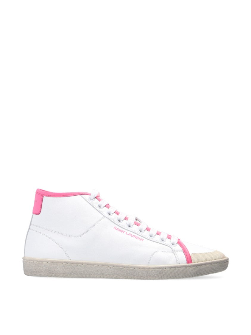 Saint Laurent Sl/39 Logo Mid-Top Sneakers