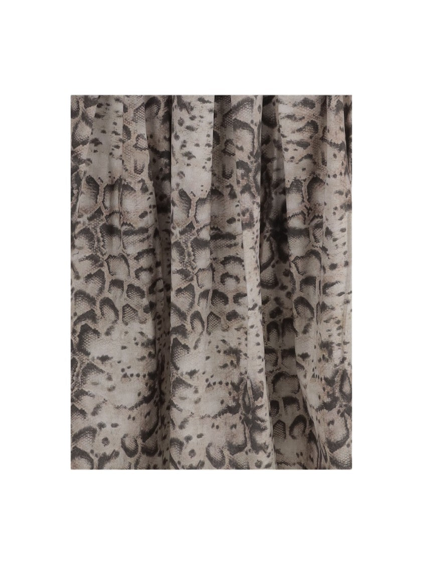 Pinko Multi Animal Print Cotton Dress
