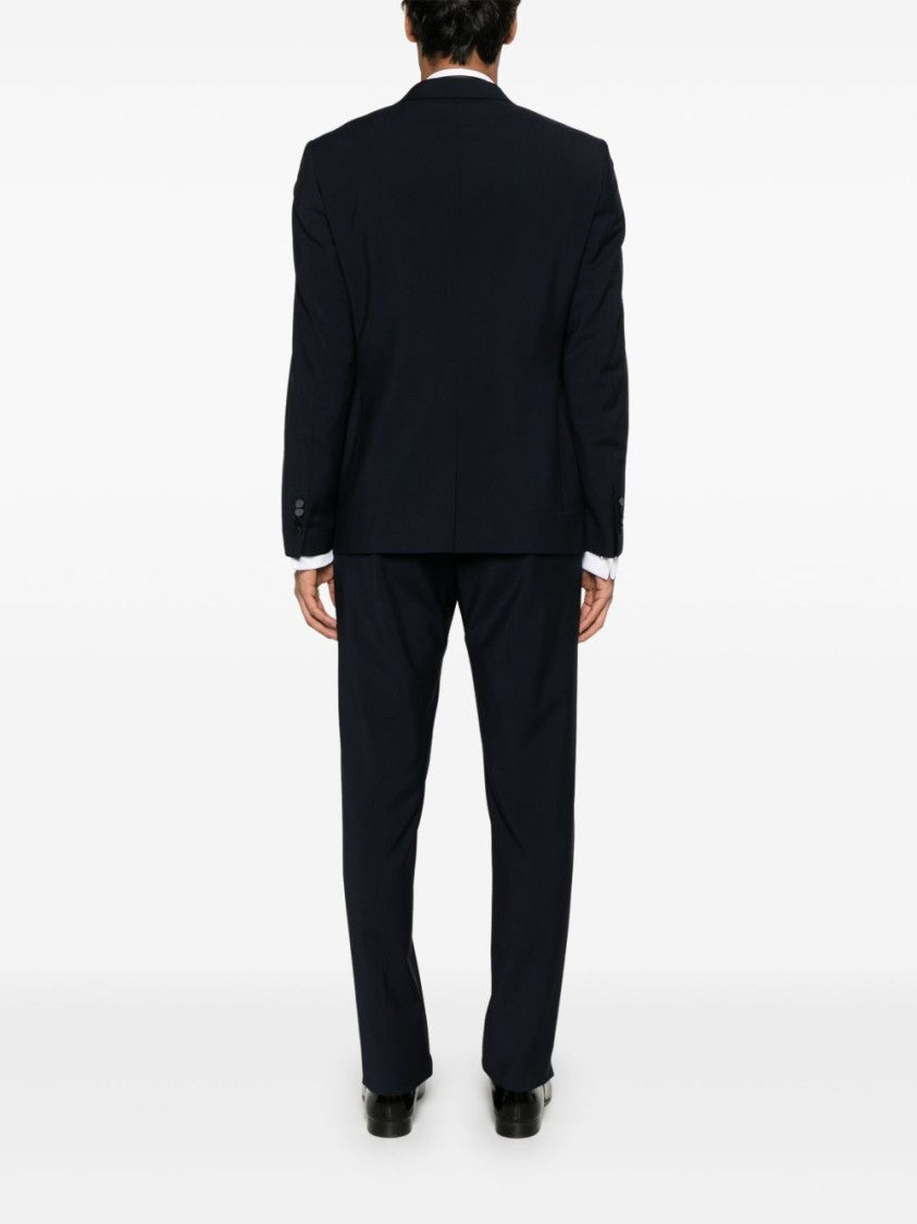 Tagliatore Midnight Blue Tailored Jacket With Concealed Fastenings