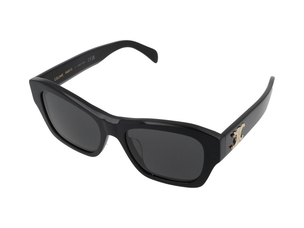 Celine Oversized Square Frame Logo Detail Sunglasses