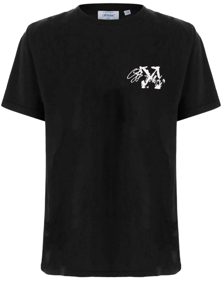 Off-White Stroke 2 Arrow Graphic Print Cotton T-Shirt