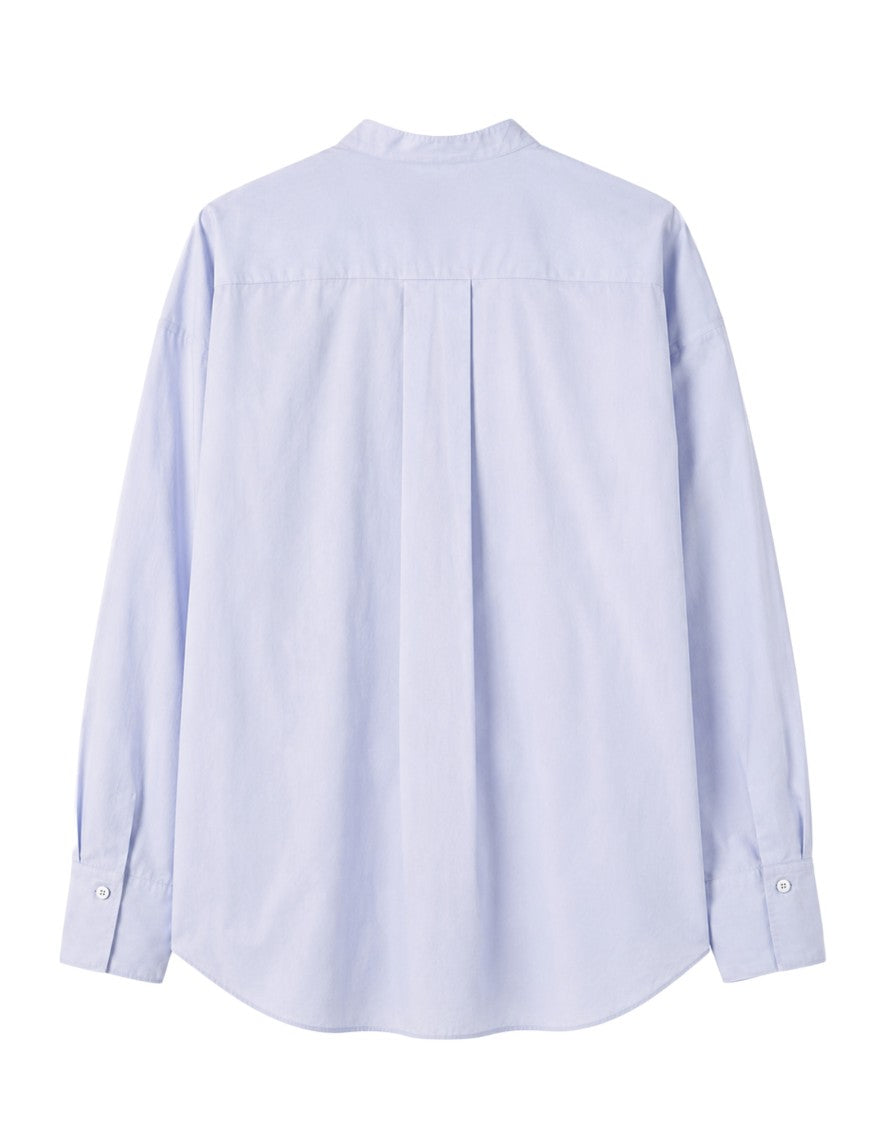 Forte Forte Sky-Lilac Embroidered Cotton Shirt