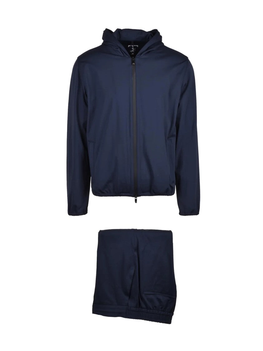Tombolini Blue Polyamide Elastane Stretch Tracksuit