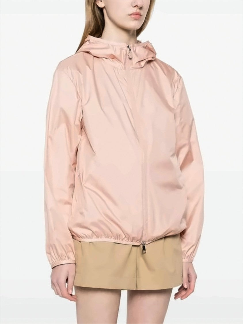Moncler Lightweight Pastel Pink Front-Zippered Moncler Jacket