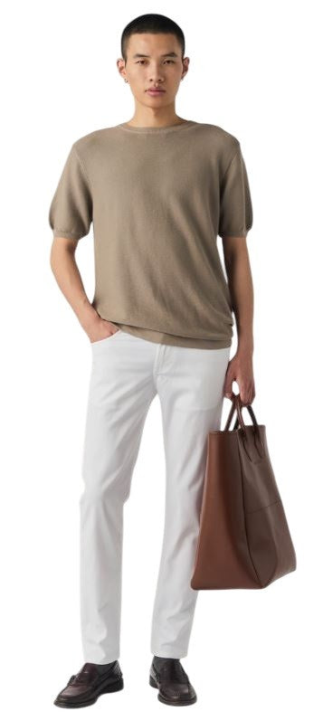 Roy Rogers White Slim-Fit Regular Waist Jeans