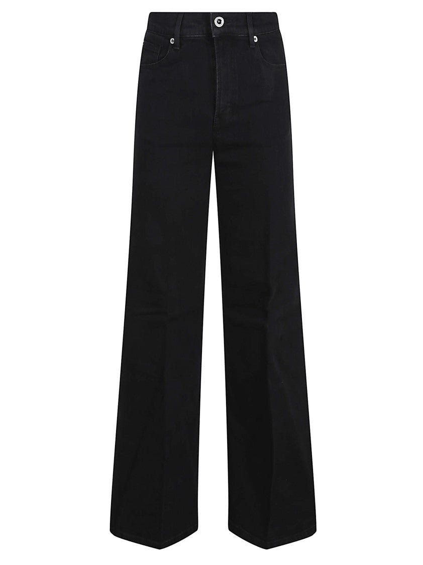 Self-Portrait Flared High-Waisted Jeans