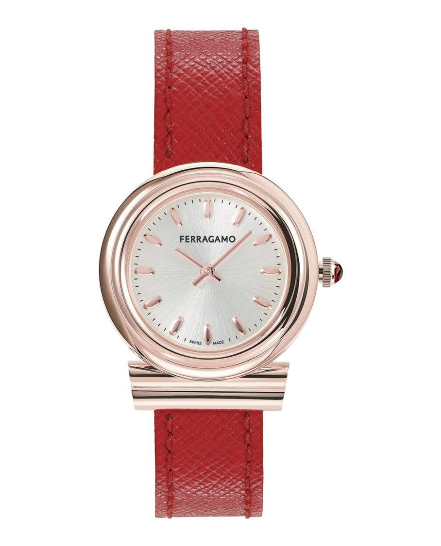 Ferragamo Gancini Leather Watch