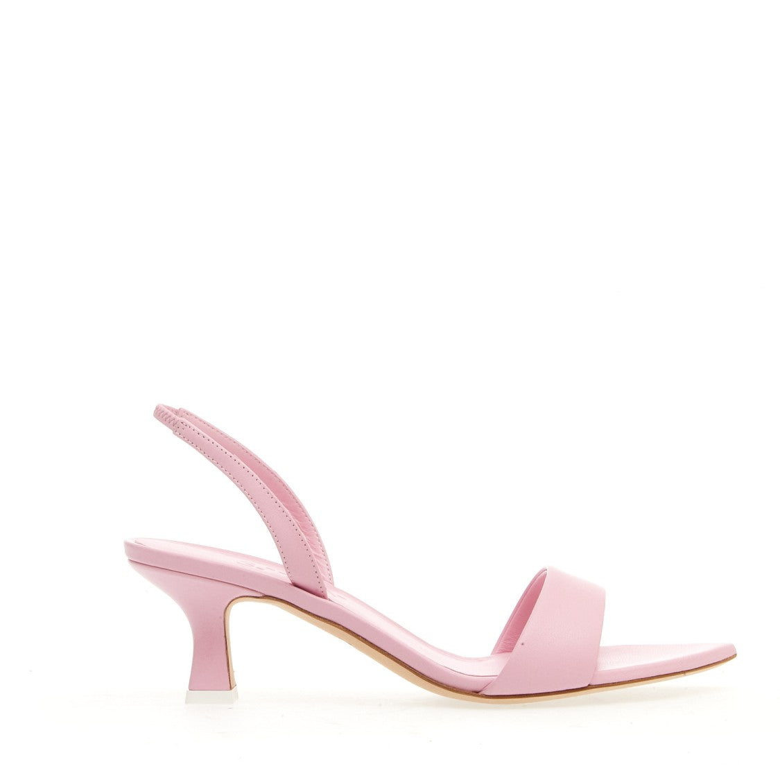 3Juin Pink Leather Sandal Heel 50 Mm