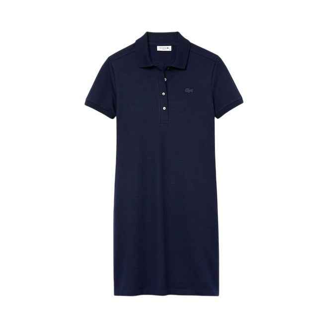 Lacoste Polo Dress In Soft Mini Stretch Cotton Piqué