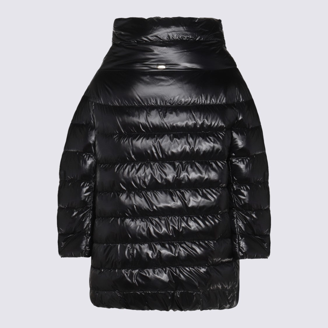 Herno Glossy Quilted Down Coat With Structured Collar