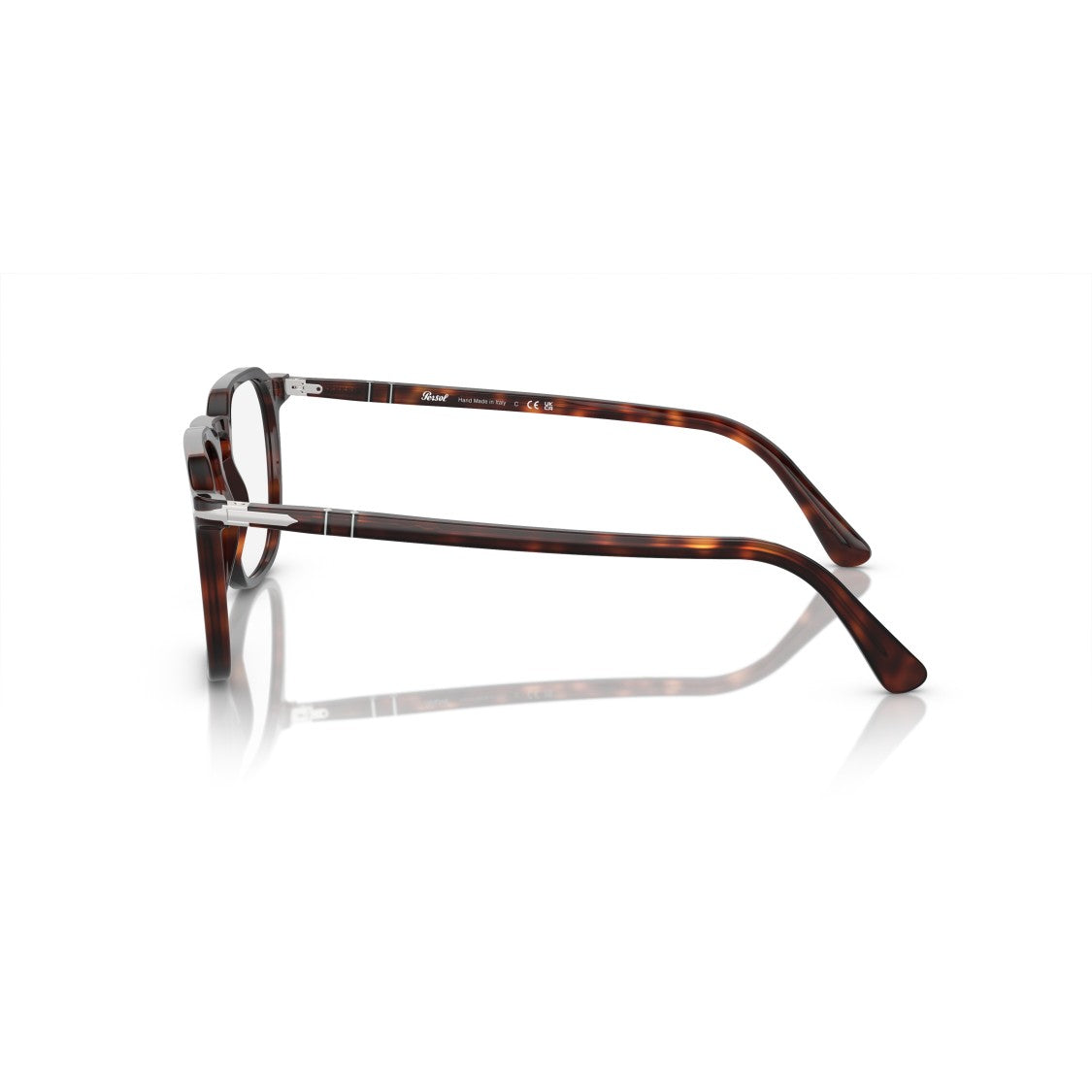 Persol 0Po3337v Square Acetate Eyeglasses With Tortoiseshell Pattern