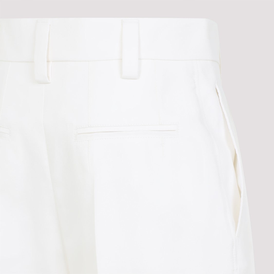 Carven White Cotton Bermuda Shorts
