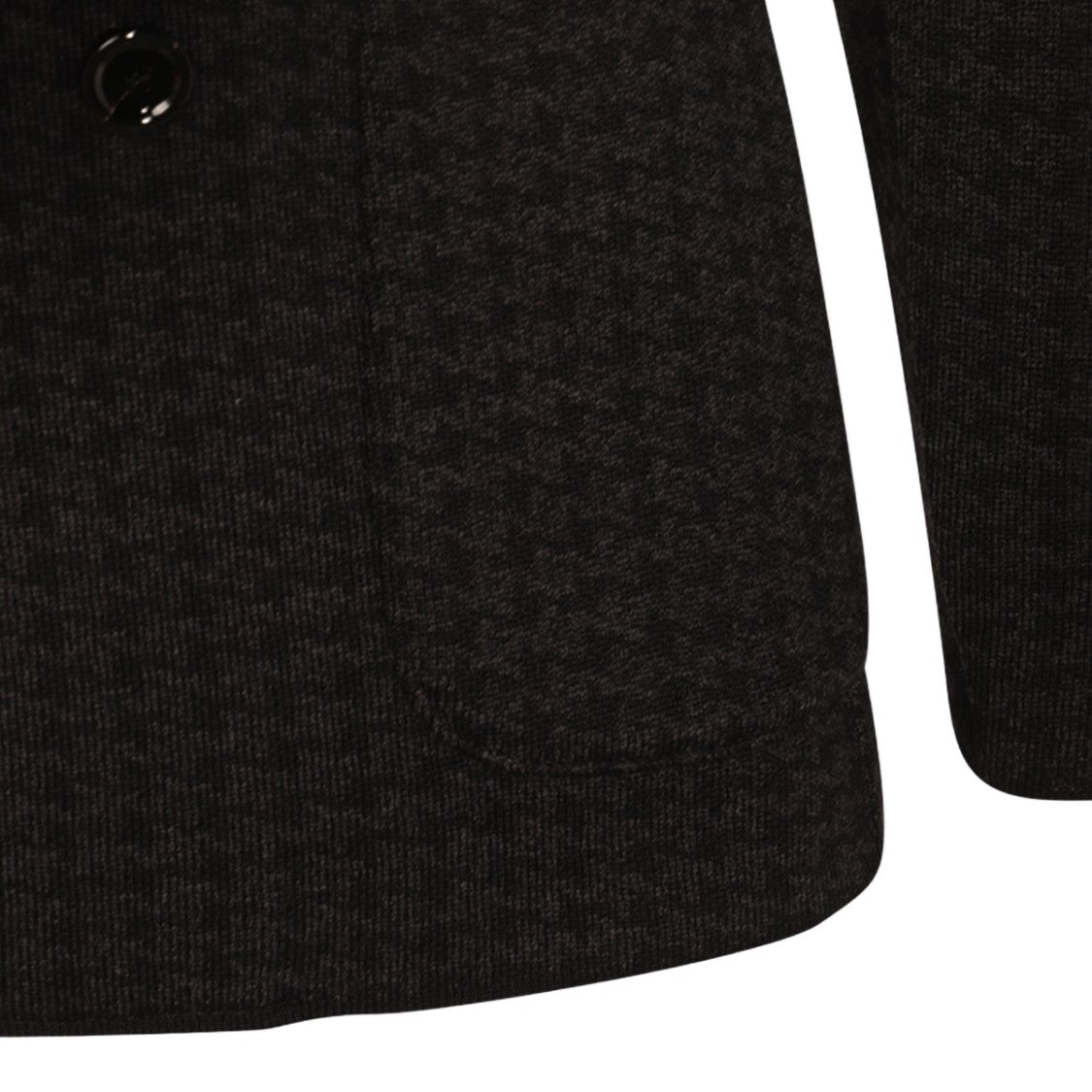 Lardini Double-Breasted Blazer With Subtle Houndstooth Pattern