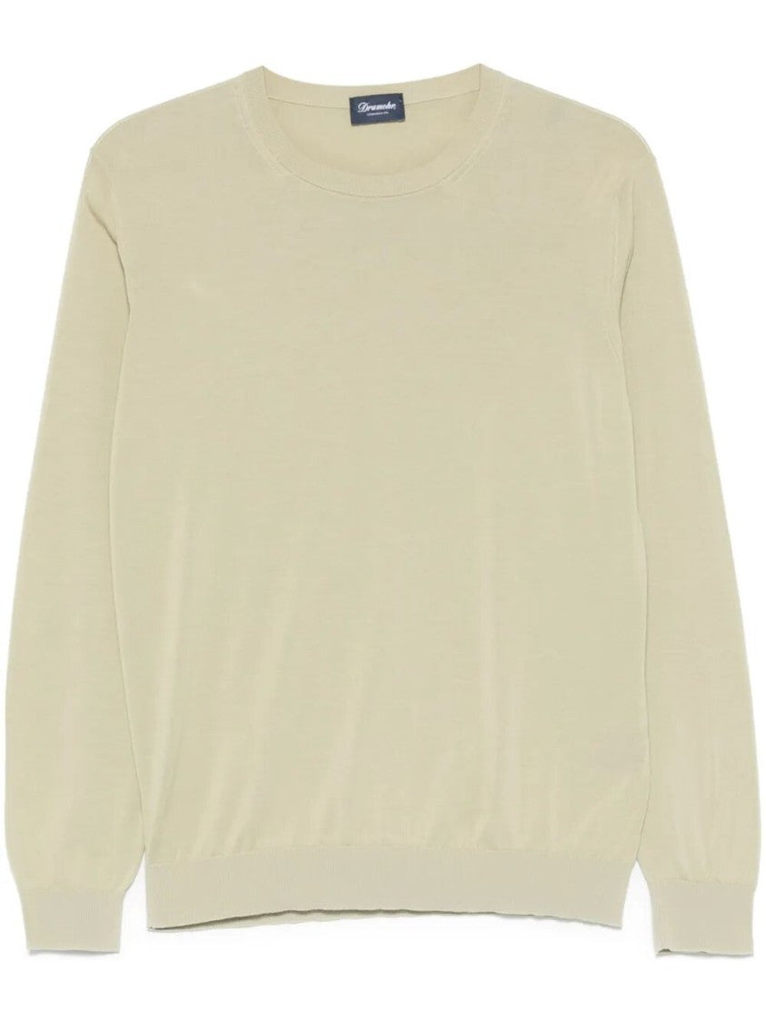 Drumohr Classic Long Sleeve Crew-Neck Knitted Sweater