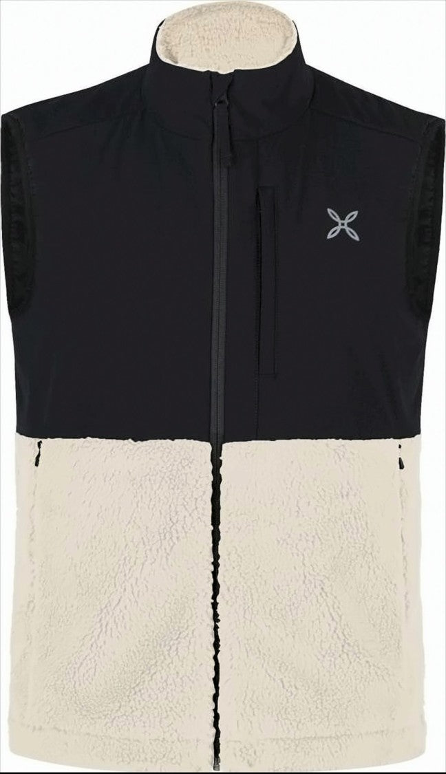 Montura Two-Tone Sleeveless Montura Vest With High Collar