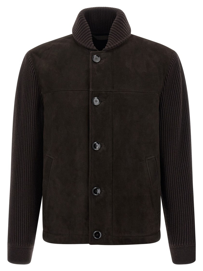 Brioni Suede Bomber Jacket