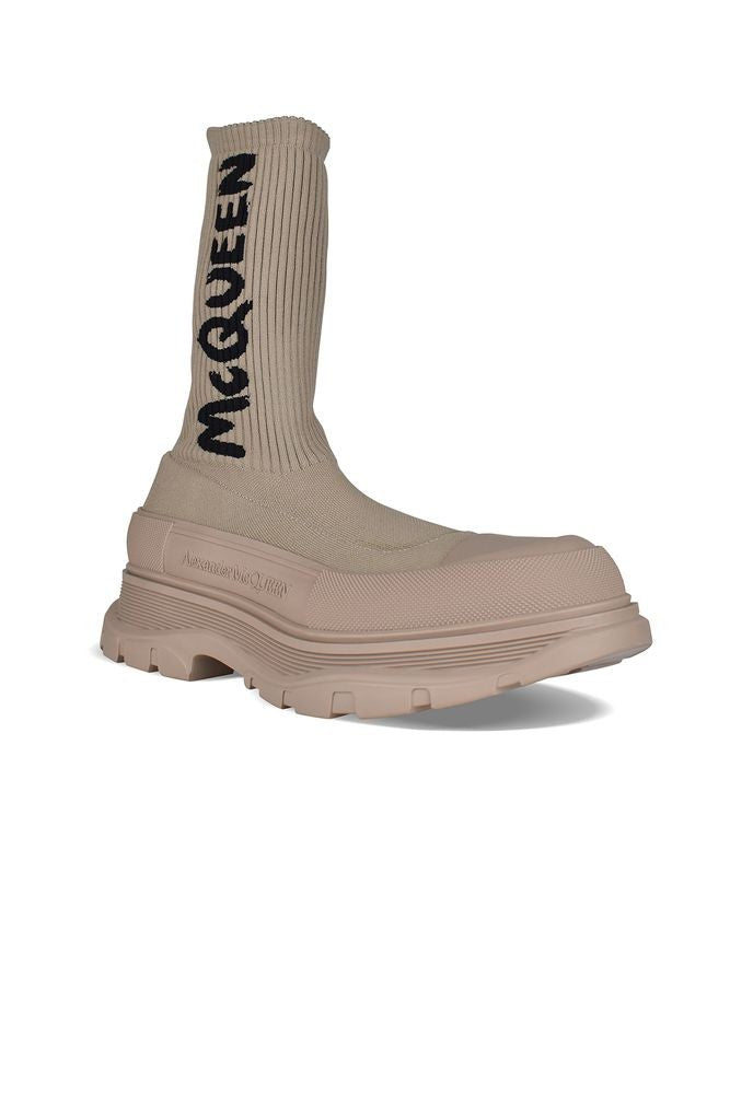 Alexander Mcqueen Graffiti Tread Slick Boots