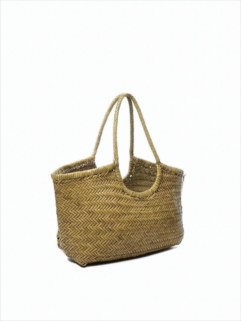 Dragon Diffusion Woven Buffalo Leather Shoulder Bag