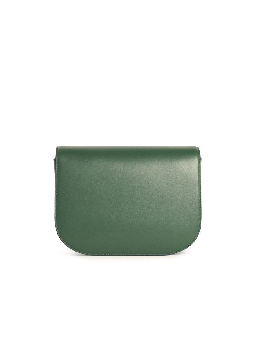 Furla Sfera Green Leather Crossbody Bag