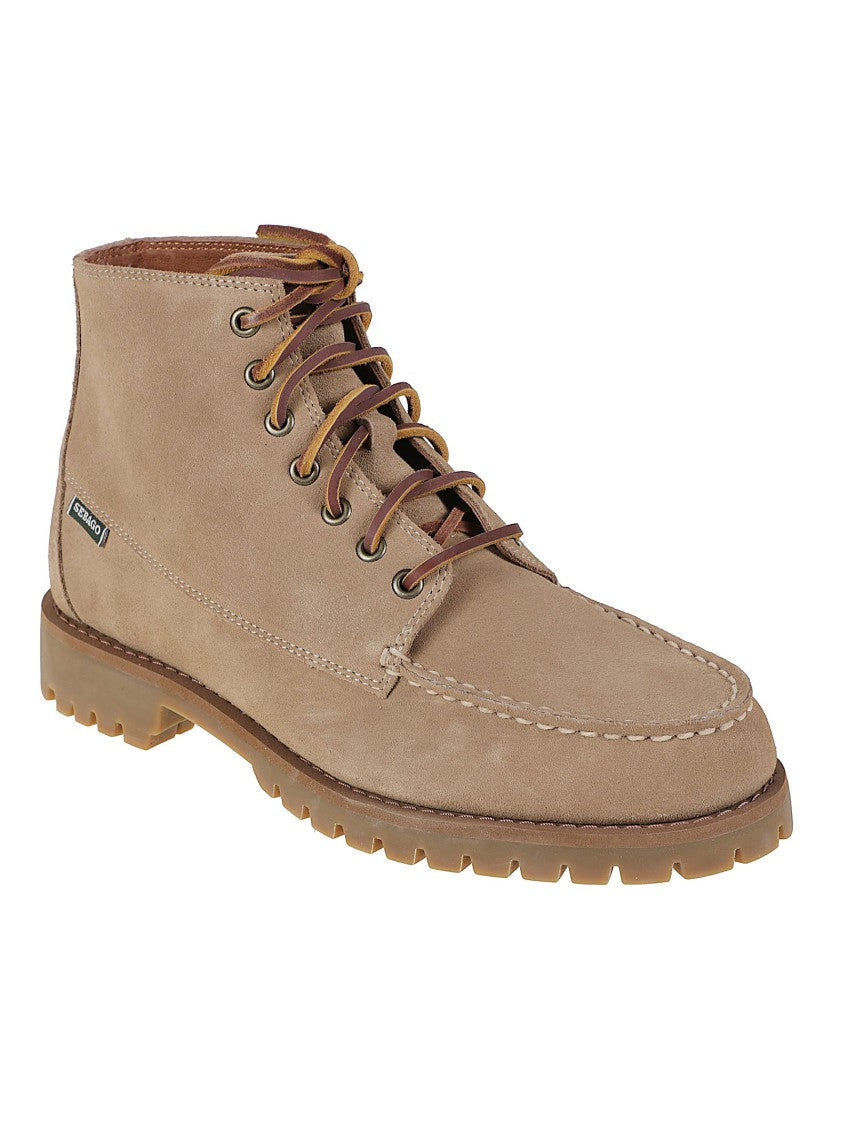 Sebago Parker Moc Toe Calf Leather Ankle Boots