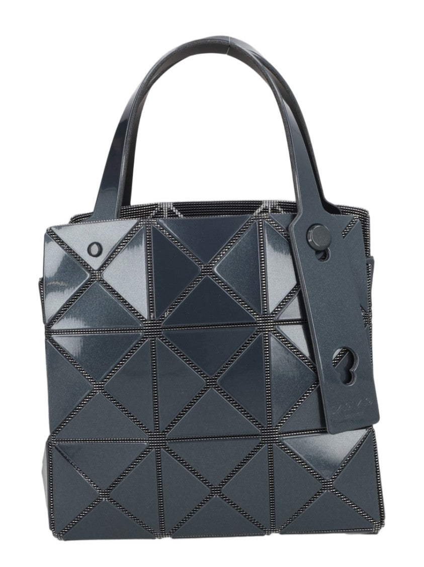 Bao Bao Issey Miyake Black Geometric Triangular Panel Polyester Handbag