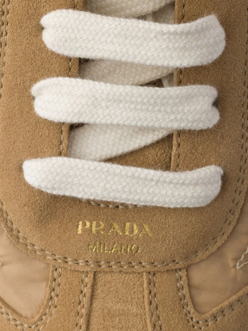 Prada Montecarlo Re-Edition Suede Sneakers