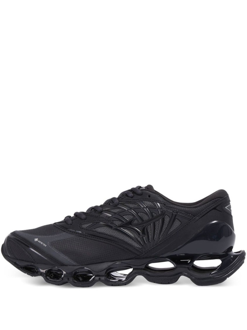 Mizuno Wave Prophecy Ls Gore-Tex Sneakers In Breathable Black Vegan Leather