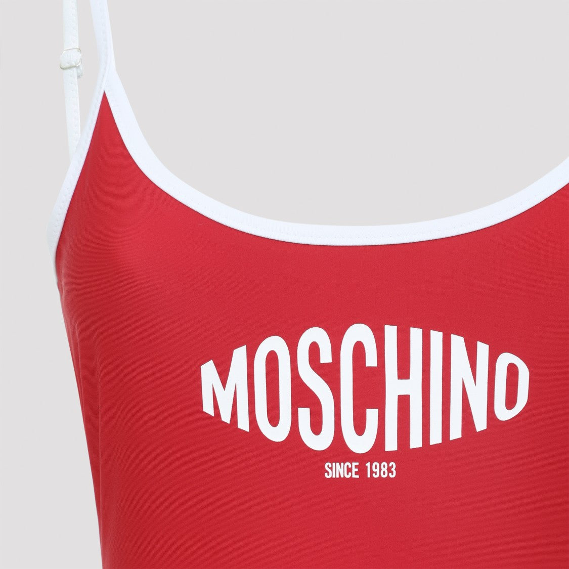 Moschino Fitted Red One-Piece Swimwear