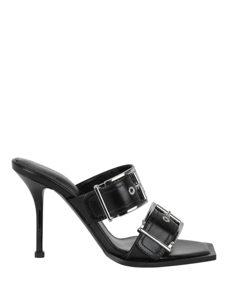 Alexander Mcqueen Double Buckle Punk Mules