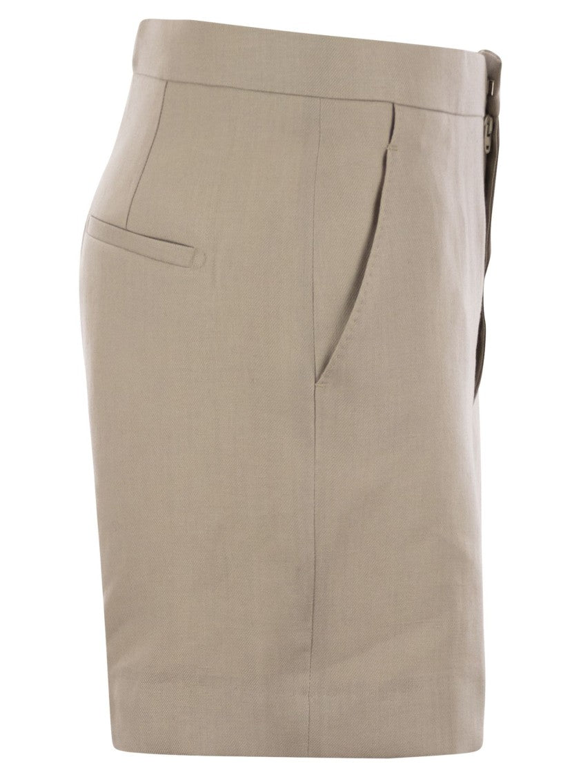 Tagliatore Linen Chino Bermuda Shorts