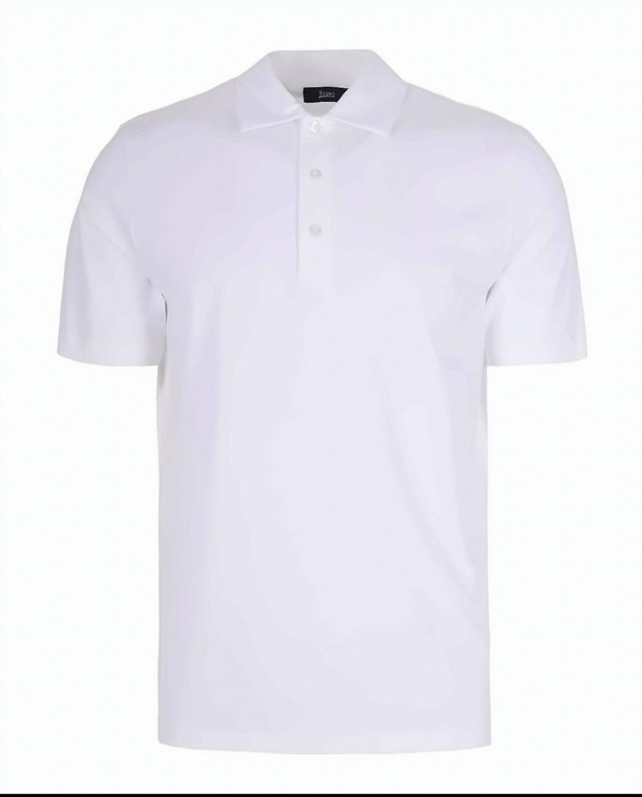 Herno Stretch Jersey French Collar Polo Shirt