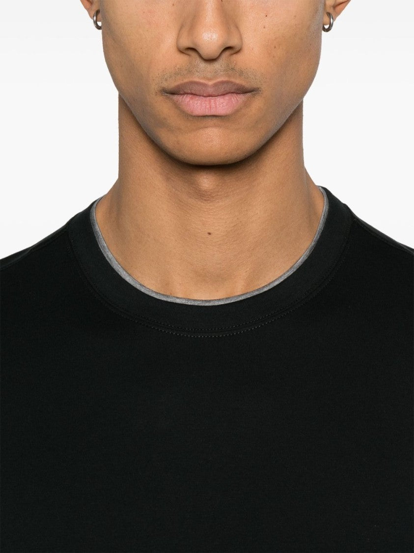 Barba Classic Crew Neck Black T-Shirt