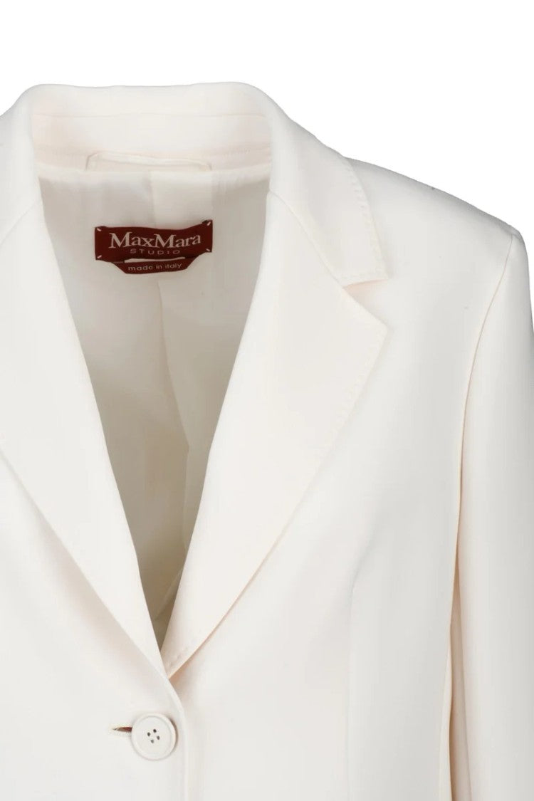 Max Mara Linz Rounded Jacket - White