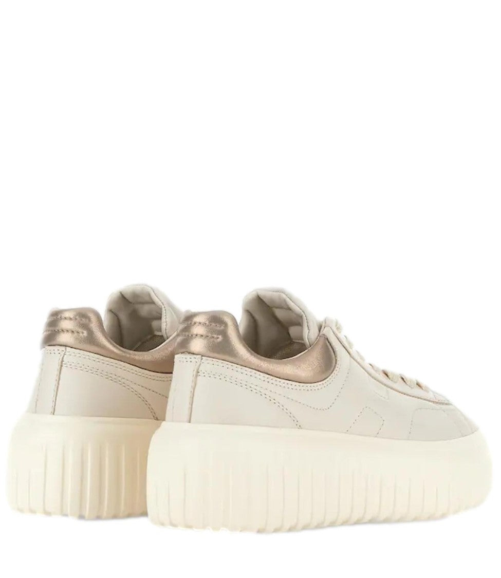 Hogan H-Stripes Allacciato H Sheepskin Low-Top Sneakers