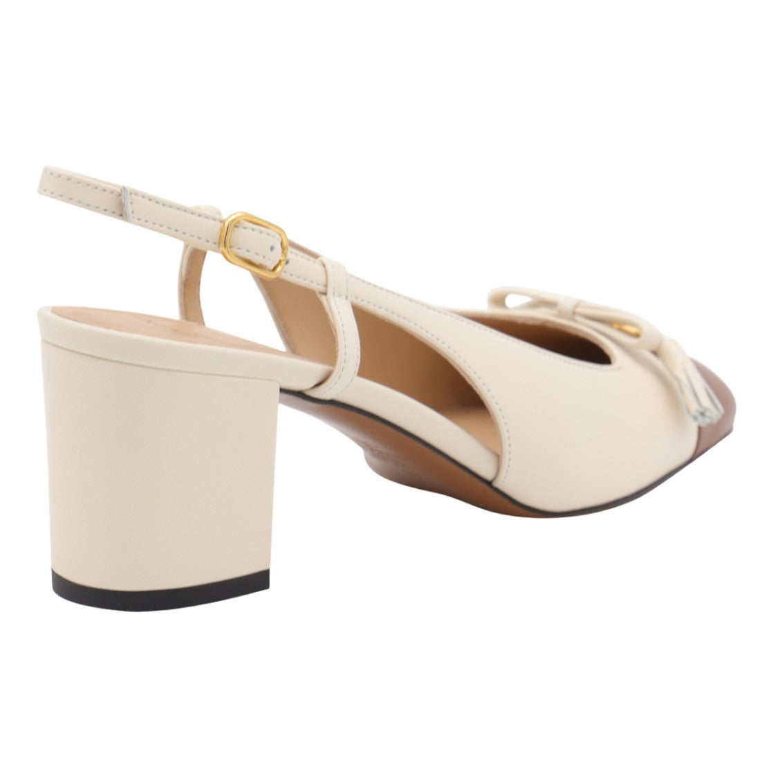 Valentino Garavani Pointed Toe Slingback Heels With Block Heel