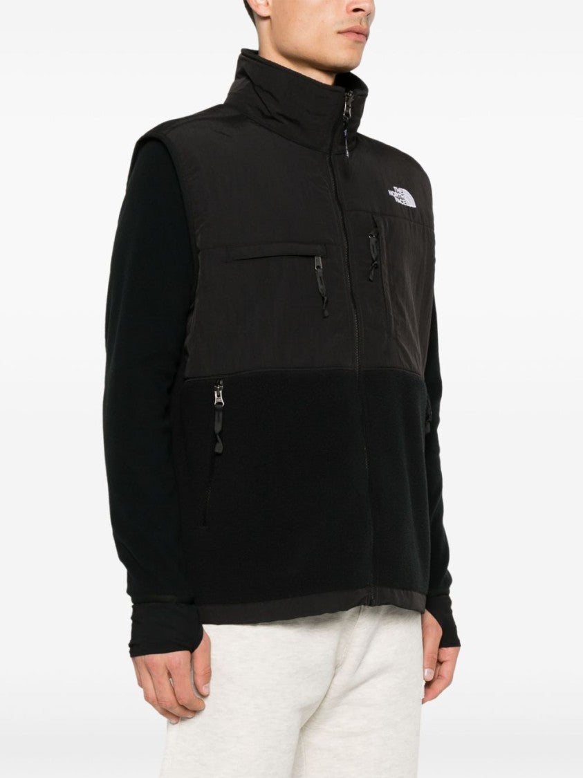 The North Face High Collar Black Fleece Zip Jacket
