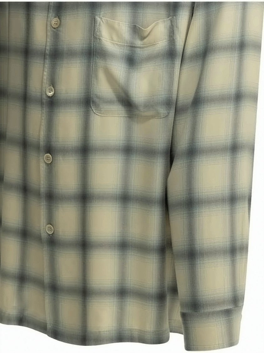 Our Legacy Checkered Viscose Long-Sleeve Shirt