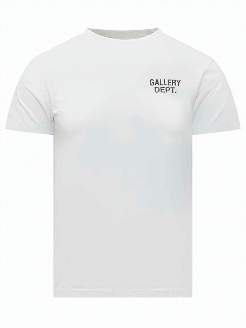Gallery Dept. Minimalist White Cotton T-Shirt With Bold Branding