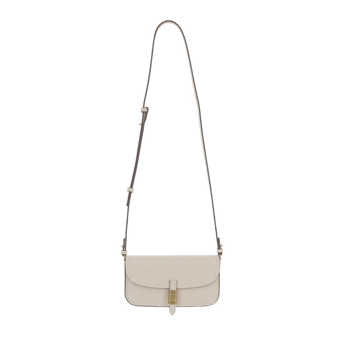 Pinko Flap Closure Leather Bag With Adjustable Shoulder Strap