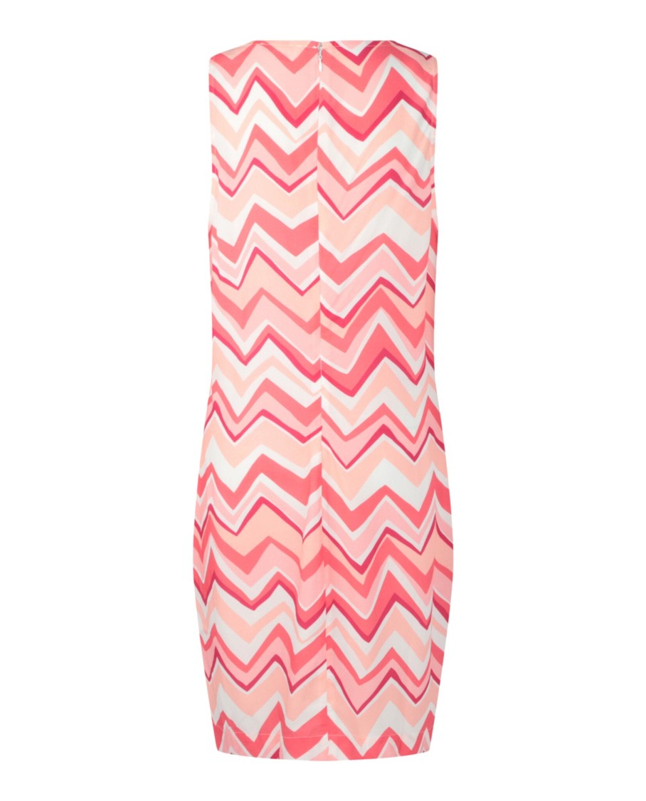 M Missoni V-Neck Zig Zag Mini Dress With Back Zip Closure