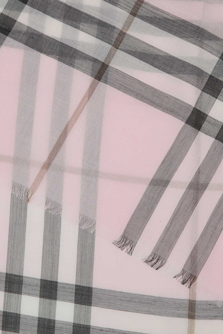 Burberry Embroidered Wool Blend Scarf